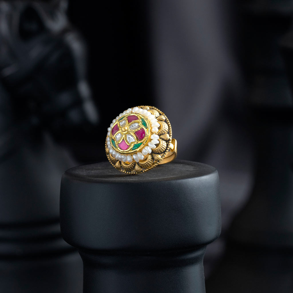 Buy TBZ TheOriginal Diamond Yellow Gold Ring on Flipkart | PaisaWapas.com